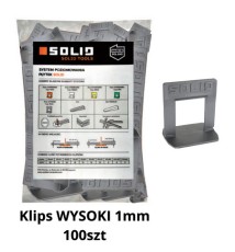 SOLID System poziomowania płytek-klips 1mm wysoki 6463