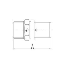 PEX zaprasowywana Nypel 20x1/2 GZ