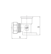 PEX skręcany Kolano uchwyt 20x1/2 GW Diamond