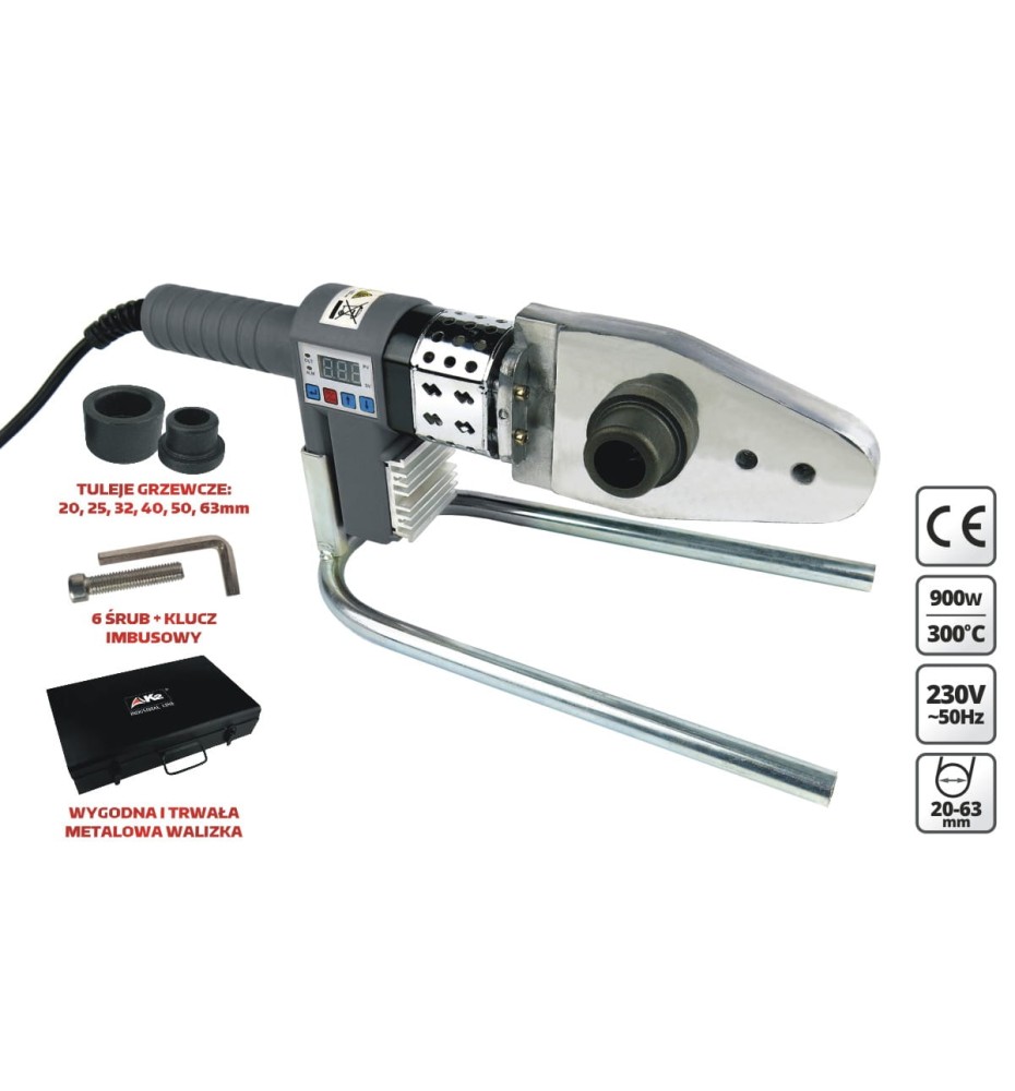 K2 zgrzewarka do rur termoplastycznych 900W n-zg900