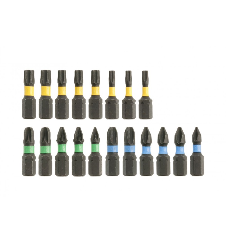 Zestaw Bitow udarowych 25mm 20szt HT1S698 Zestaw Bitow udarowych 25mm 20szt HT1S698