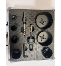 Zestaw otwornic bimetalowych HSS 9 elementów K2