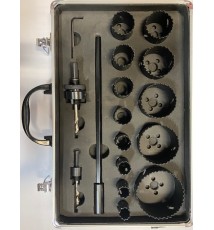 Zestaw otwornic bimetalowych HSS 17 elementó K2