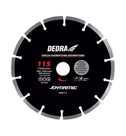 Tarcza segmentowa 230mm/22.2mm Dynamic HP2116	