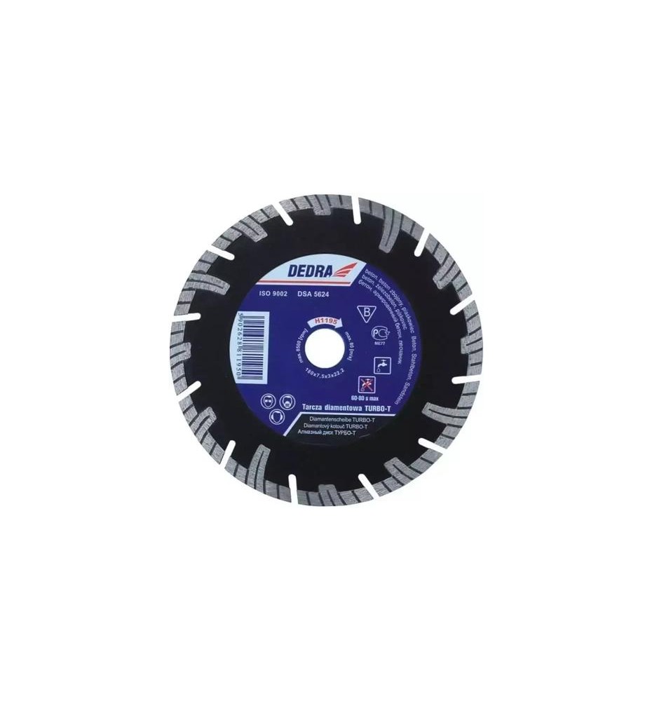 Tarcza diamentowa turbo-T 250mmx25.4mm H1198E	