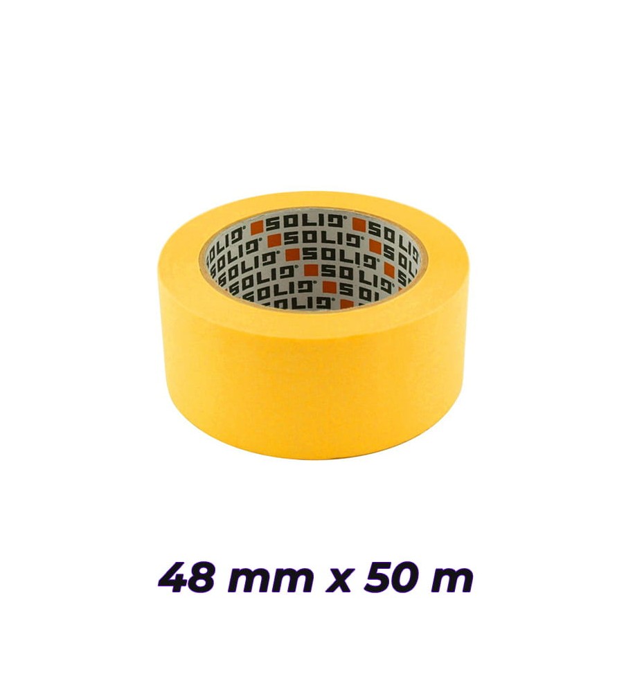 SOLID taśma malarska 48mm x 50m SAMURAJ UV żółta SOLID taśma malarska 48mm x 50m SAMURAJ UV żółta