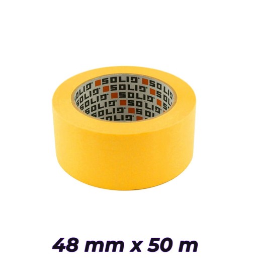 SOLID taśma malarska 48mm x 50m SAMURAJ UV żółta