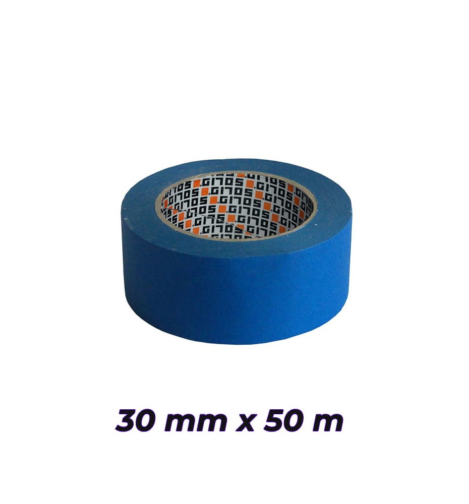 SOLID taśma malarska 30mm x 50m SOFT UV niebieska SOLID taśma malarska 30mm x 50m SOFT UV niebieska