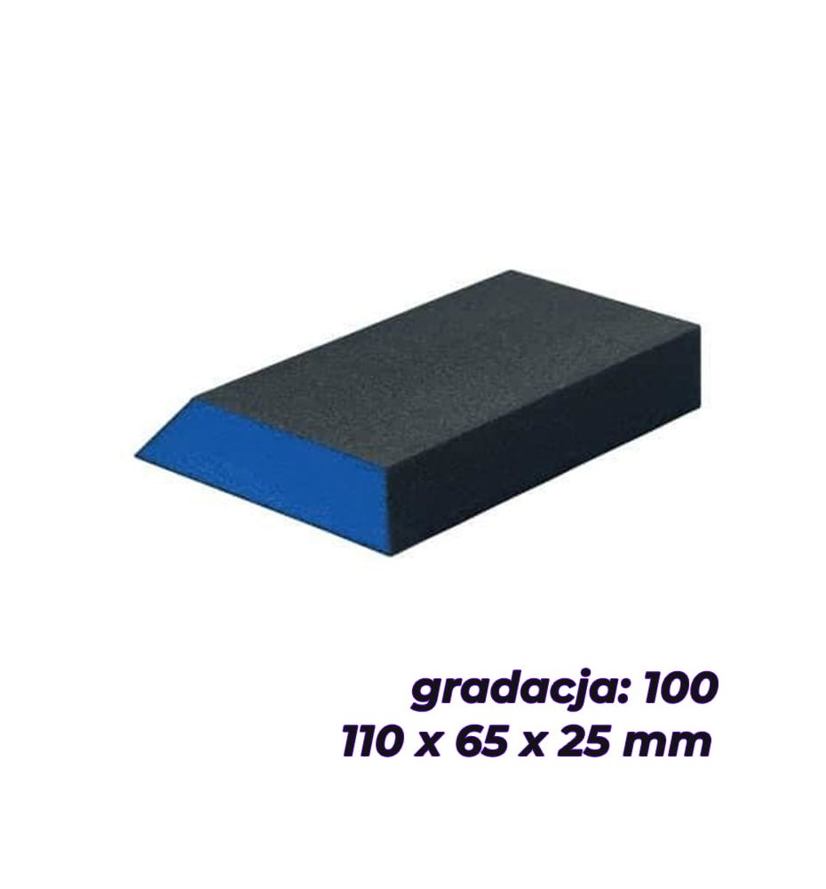 BLUE DOLPHIN KOSTKA ŚCIERNA TRAPEZOWA 110x65x25MM GR 100 BLUE DOLPHIN KOSTKA ŚCIERNA TRAPEZOWA 110x65x25MM GR 100