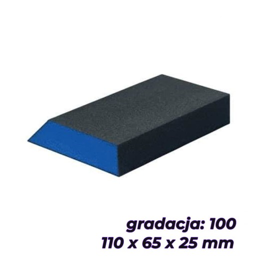  BLUE DOLPHIN KOSTKA ŚCIERNA TRAPEZOWA 110x65x25MM GR 100 