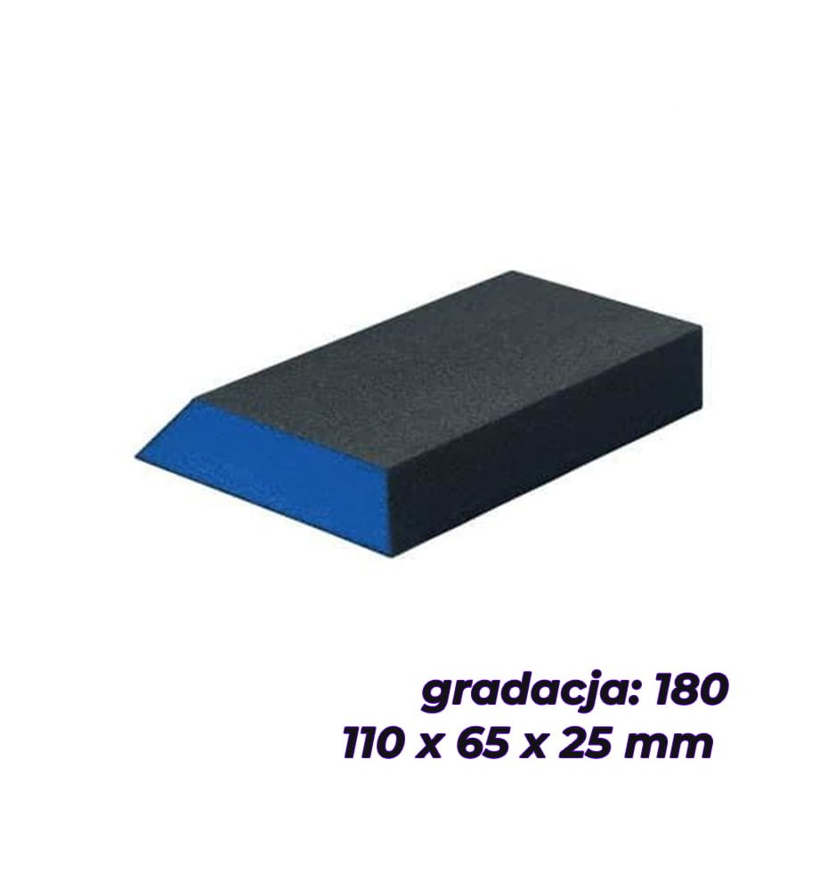 BLUE DOLPHIN KOSTKA ŚCIERNA TRAPEZOWA 110x65x25MM GR 180 BLUE DOLPHIN KOSTKA ŚCIERNA TRAPEZOWA 110x65x25MM GR 180