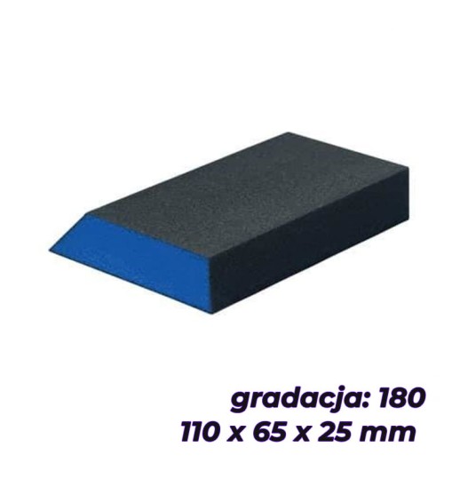  BLUE DOLPHIN KOSTKA ŚCIERNA TRAPEZOWA 110x65x25MM GR 180 