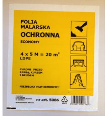 SOLID Folia malarska 4mx5m EXTRA MOCNA ECONOMY 