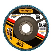 Tarcza listkowa do szlifowania INOX 125x22,23mm gr 40