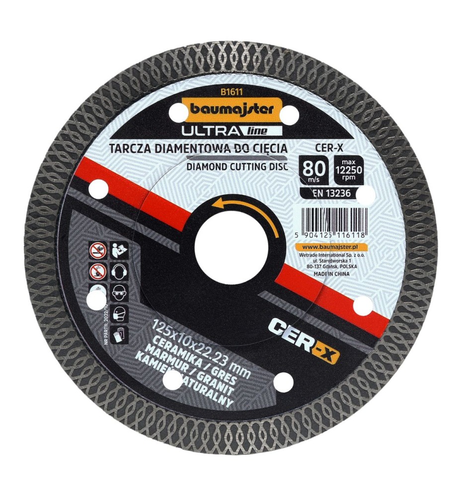Tarcza diamentowa do cięcia Cer-x 115mm B1610