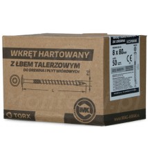 Wkręty z łbem talerzowym UCSP 8x80 50szt Mk